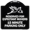 Signmission Reserved for Expectant Mothers 15 Minute Parking Heavy-Gauge Alum Sign, 18" L, 18" H, BW-1818-23200 A-DES-BW-1818-23200 - alternate 1